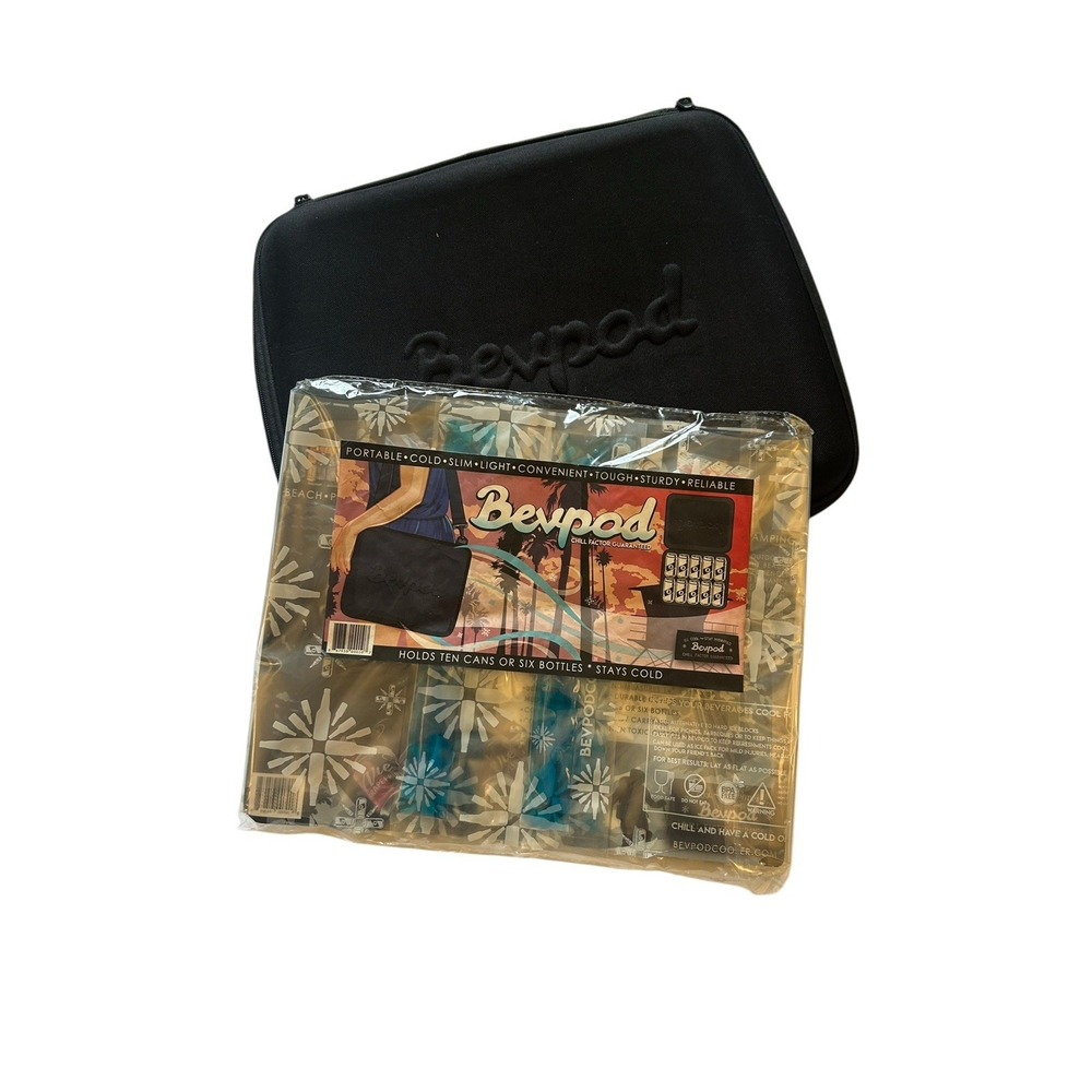 BevPod Ultra Slim Cooler Bag Leak-Proof & Soft Sided W/ Ice Pack NO STRAP